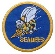 Patch-USN Seabees Gold