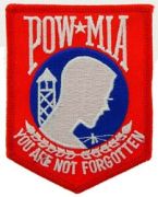 Patch-POW MIA Red