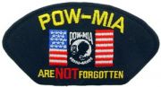 Patch-POW MIA With Flag For Cap