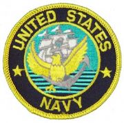 Patch-USN Logo With Ship and Anchor