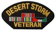 Desert Storm Veteran With Ribbons For Cap