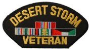 Desert Storm Veteran With Ribbons For Cap