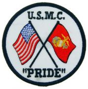 USMC Pride Patch With Flags