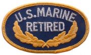 USMC Retired Oval Patch