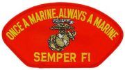 USMC Semper Fi Patch For Cap