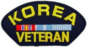 Korea Veteran With Ribbons For Cap