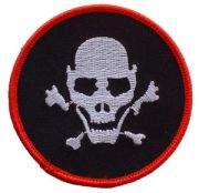 Skull and Bones Round Patch