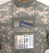 Vertical Neck ID Holder ACU