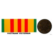 Vietnam Ribbon and Medal Bumper Sticker