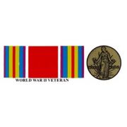 WWII Ribbon and Medal Bumper Sticker
