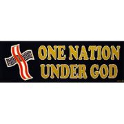 USA One Nation Under God Bumper Sticker