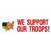 USA We Support Our Troops Bumper Sticker