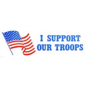 USA I Support Our Troops Bumper Sticker
