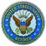 USN Retired Logo Decal