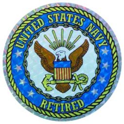 USN Retired Logo Decal