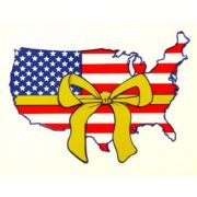 USA Yellow Ribbon Decal