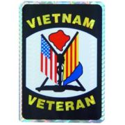 Vietnam Veteran Flags Decal