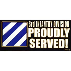Army 3rd Infantry Bumper Sticker