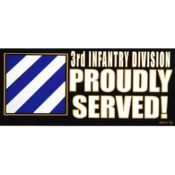 Army 3rd Infantry Bumper Sticker