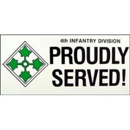 Army 4th Infantry Division Bumper Sticker