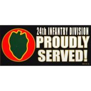 Army 24th Infantry Bumper Sticker