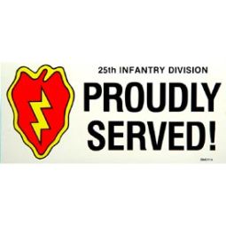 Army 25th Infantry Bumper Sticker