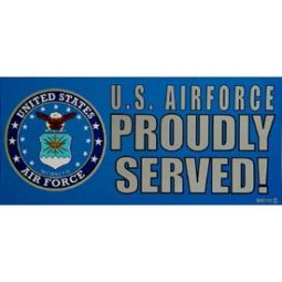 USAF Proudly Served Bumper Sticker