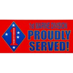 USMC 1st Marine Bumper Sticker