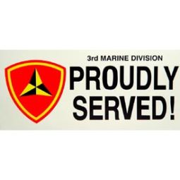 USMC 3rd Marine Bumper Sticker