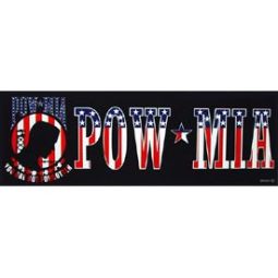 Pow Mia R W B Bumper Sticker