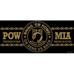 Pow Mia Bring Em Home Bumper Sticker