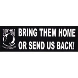 Pow Mia Bring Them Home Bumper Sticker