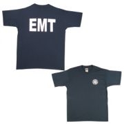 Fire Rescue T-Shirt Navy with Red Logo
