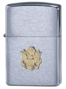 Brush Chrome Army Zippo