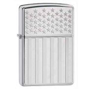 Chrome US Flag Zippo