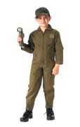 Youth Olive Flight Suit  Looks just like the Real Deal