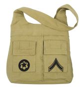 Vintage Khaki Uni-Strap Bag  Makes a Great Purse