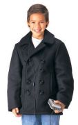 Kids Navy Pea-Coat  Just Like the Real Deal