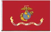 Double Sided USMC Embr Flag 3 X 5