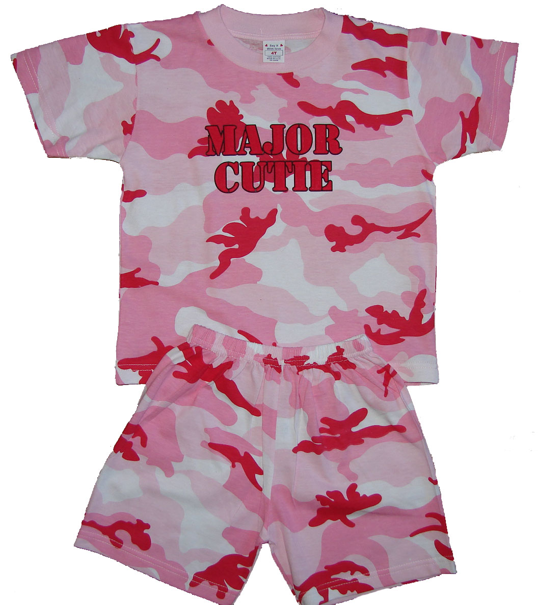 Major Cutie Pink Camo 2pc Set