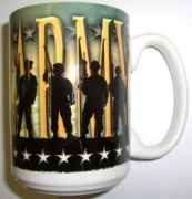 Army Mug Silhouttes at Dusk