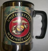 Marine Crest Camo Small Stainless Steel Mug