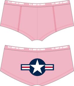 Pink Air Corps Booty Shorts  These are too cute
