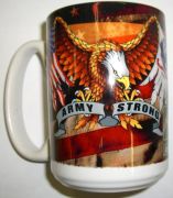 Army Logo Army Strong With Eagle Mug