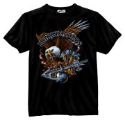 Black Ink Marine Eagle Tee Shirt