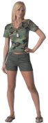 Olive Drab Womens Shorts