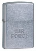 Air Force Stamped Street Chrome Zippo