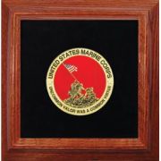 Medallion IWO JIMA Framed 4" Round with Pins