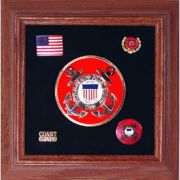 Medallion USCG Framed 4" Round with Pins