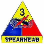 Army 3rd Arm Division Pin Spearhead